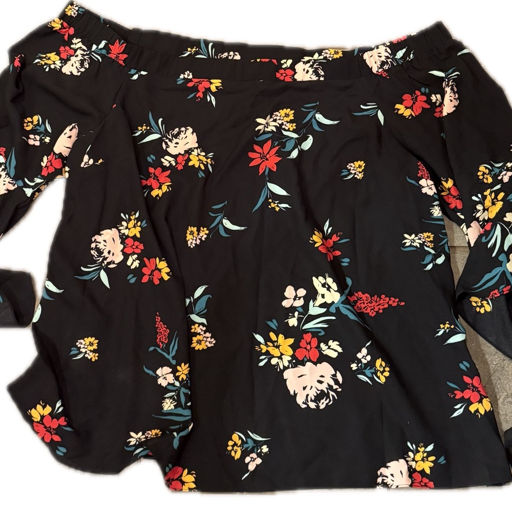 City Chic Black Blouse Elegant Top‎